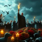Imagen relacionada con funeral de Dumbledore