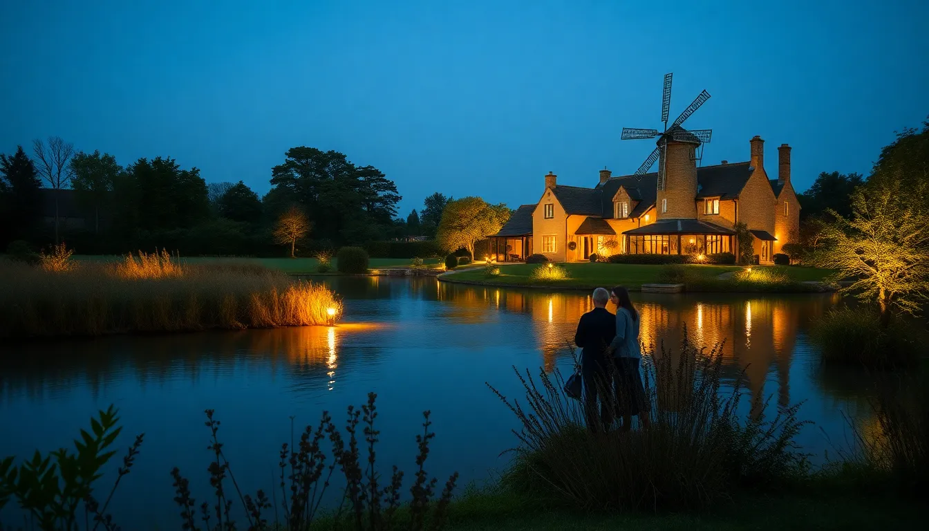 Imagen relacionada con Beckham iluminación LED finca Cotswolds