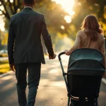 Imagen relacionada con pareja famosa primer paseo bebé