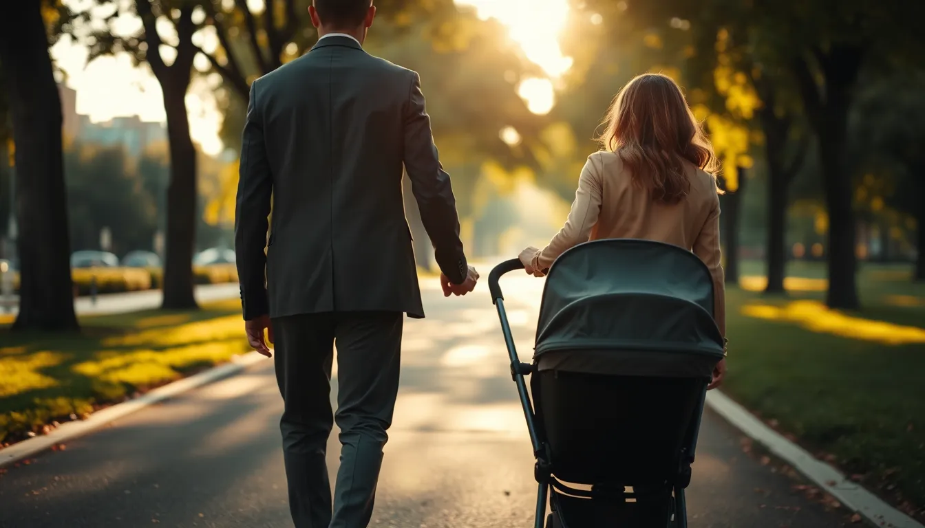 Imagen relacionada con pareja famosa primer paseo bebé